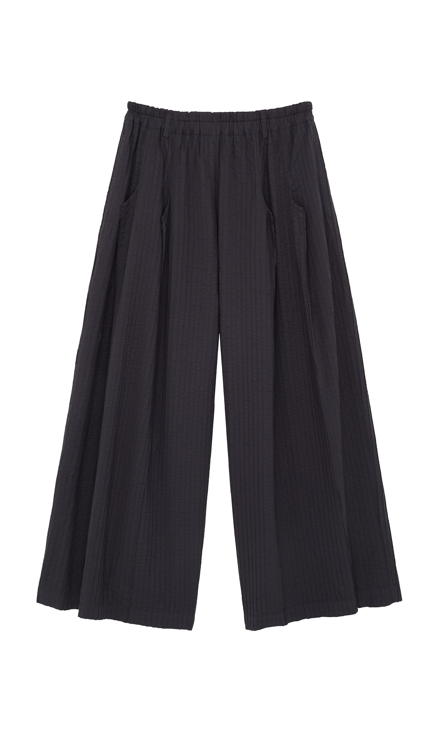 Japanese Wide-Leg Pants with Sculptural Pleats – Plümo Ltd