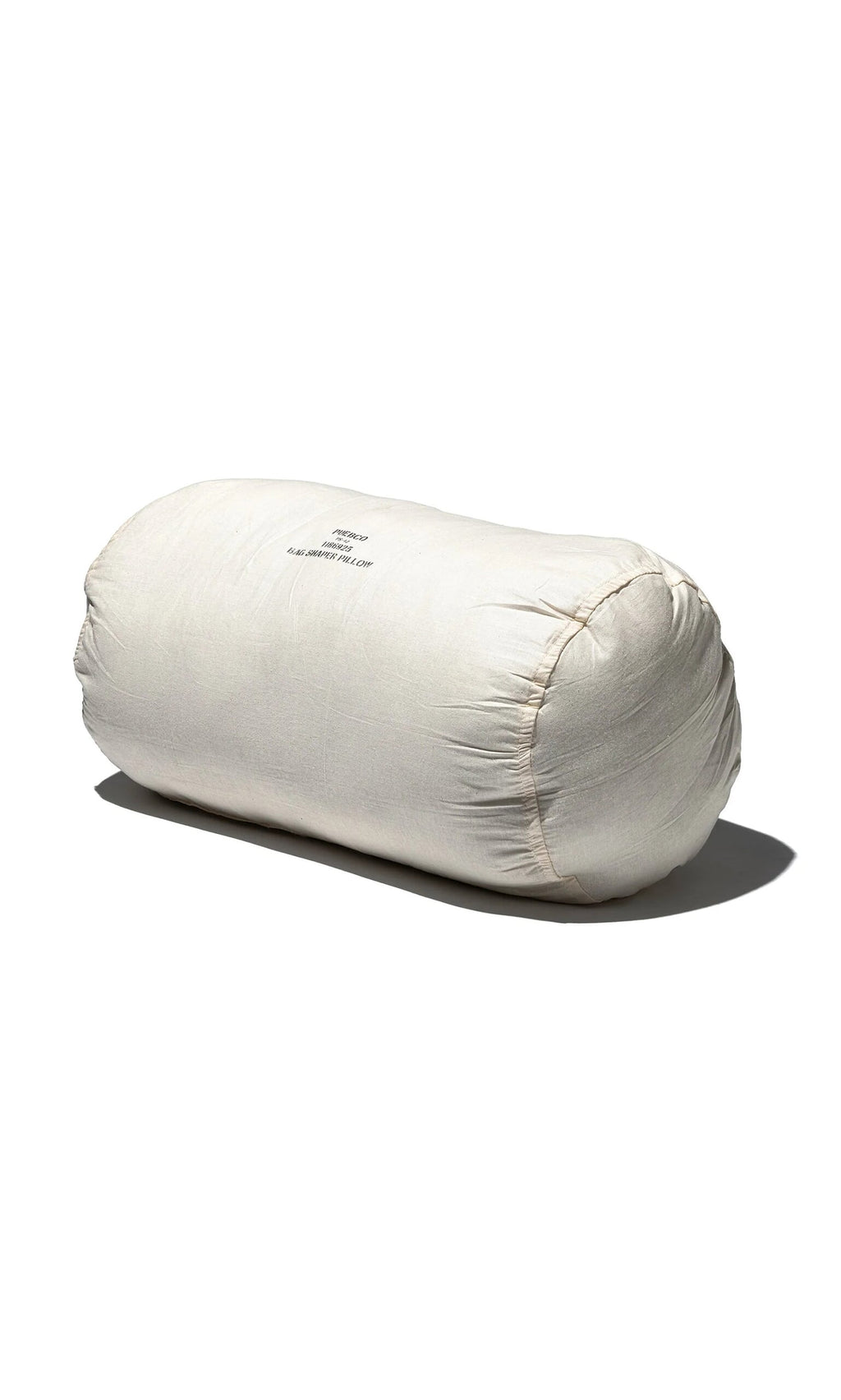 Plümo- Handbag Shaper Pillow - Cylinder: Off-white, cylindrical pillow with gathered ends, ideal for maintaining bag shape.