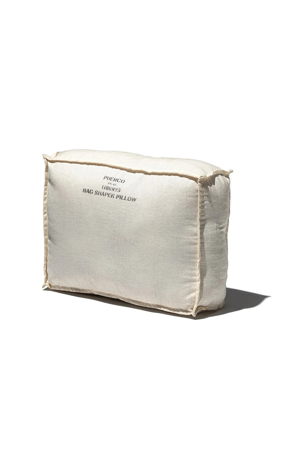 Plümo- An off-white Handbag Shaper Pillow - Rectangle is shown on a white background with a shadow.