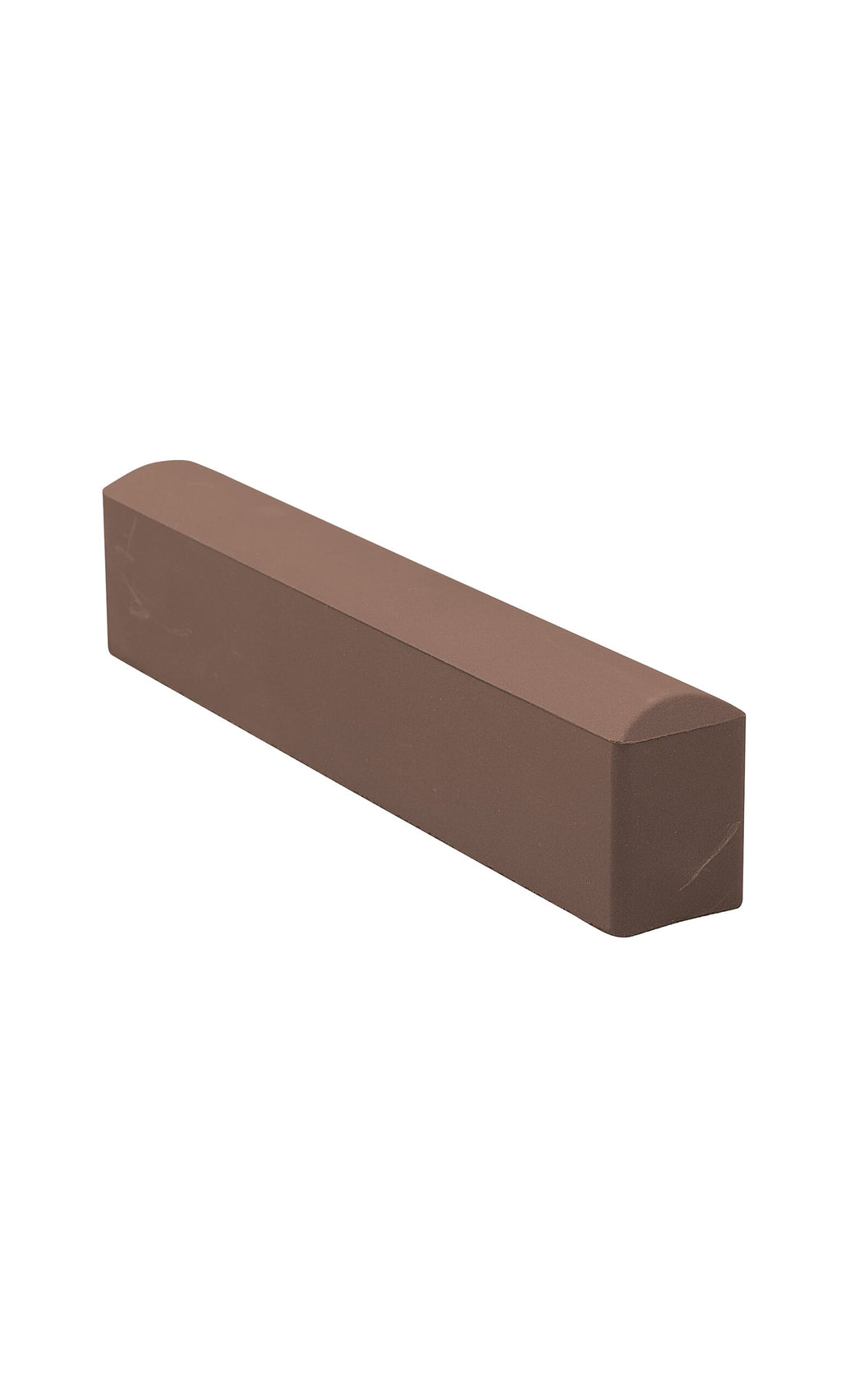 Plümo- Handmade rectangular brown sharpening stone from Japan with smooth surfaces, shown on a white background.