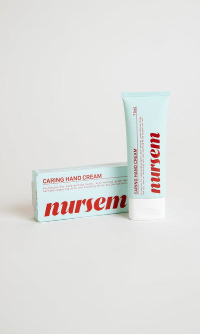 Plümo- A tube and box of Nursem Hand Cream (75ml) displayed on a white background.