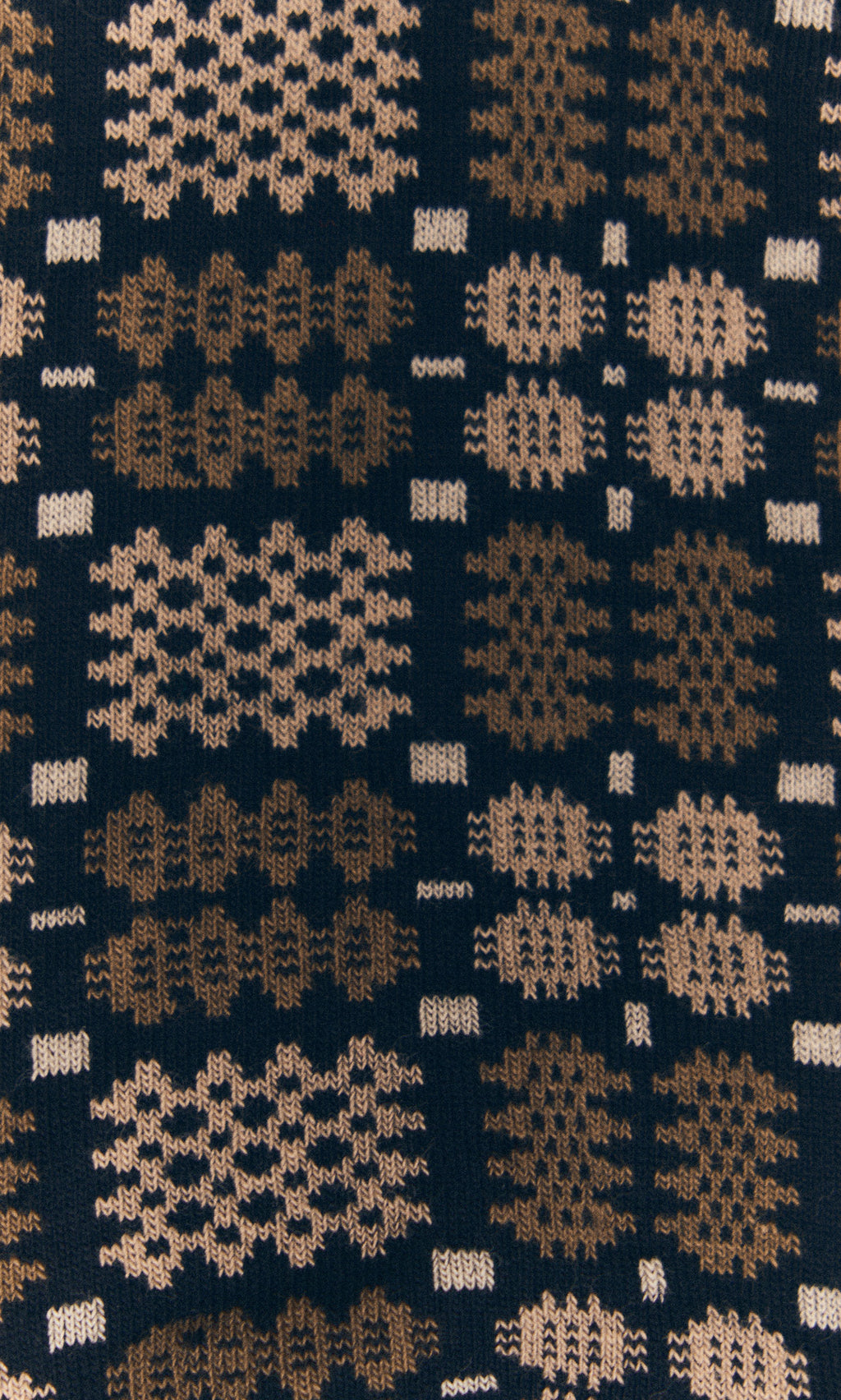 Plümo  Italian-spun cotton with brown and beige geometric design. Perfect for daily wear—Welsh Socks - Soot.