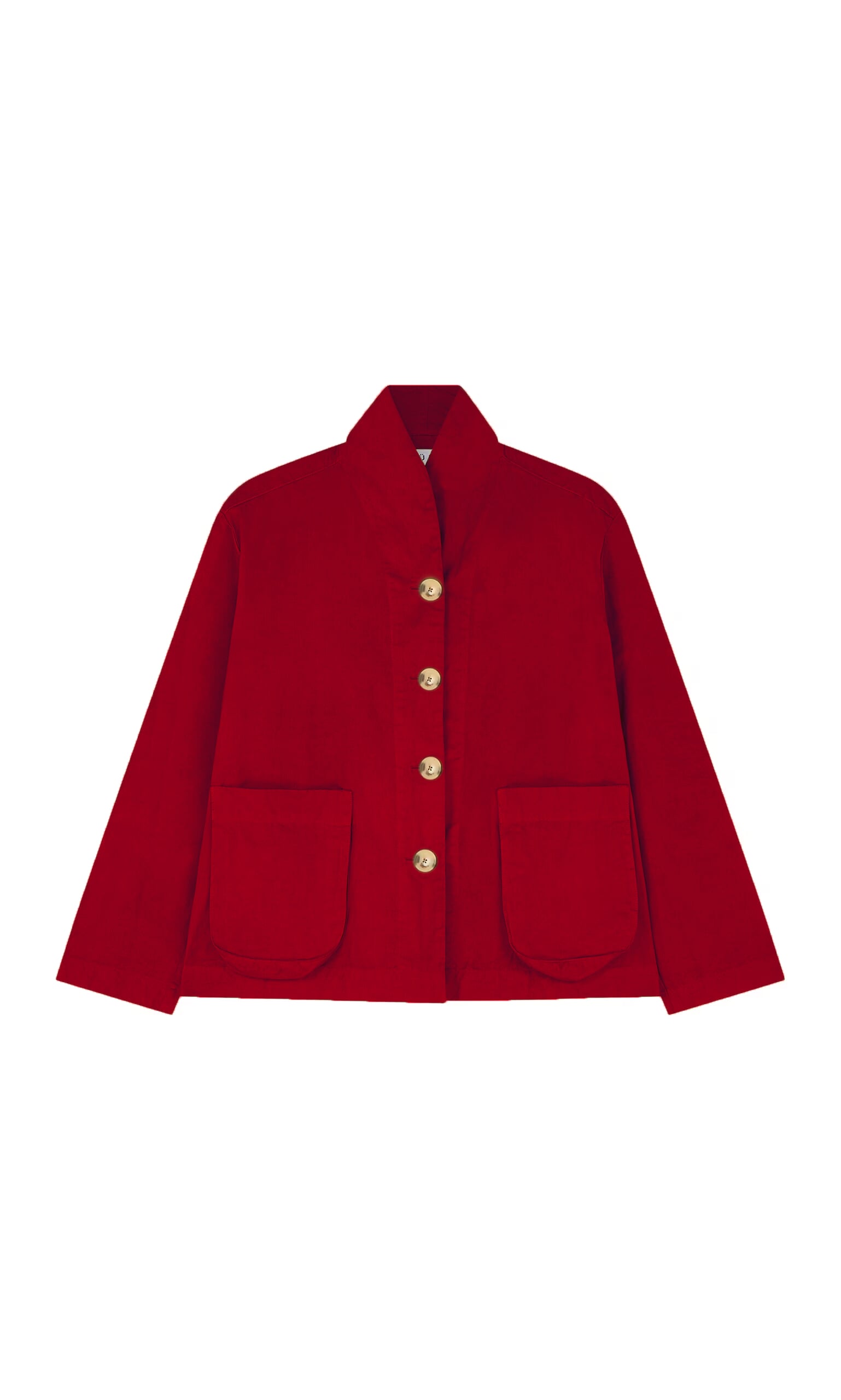 Red Workwear Jacket in a Mid-Weight Cotton Twill – Plümo Ltd