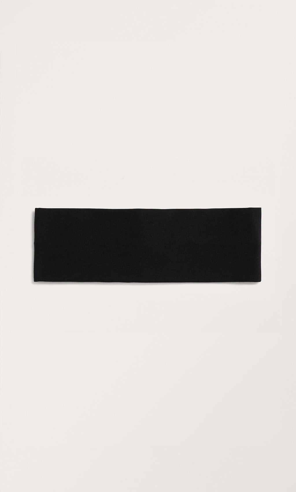 Plümo- Black Wide Headband displayed on a white background.