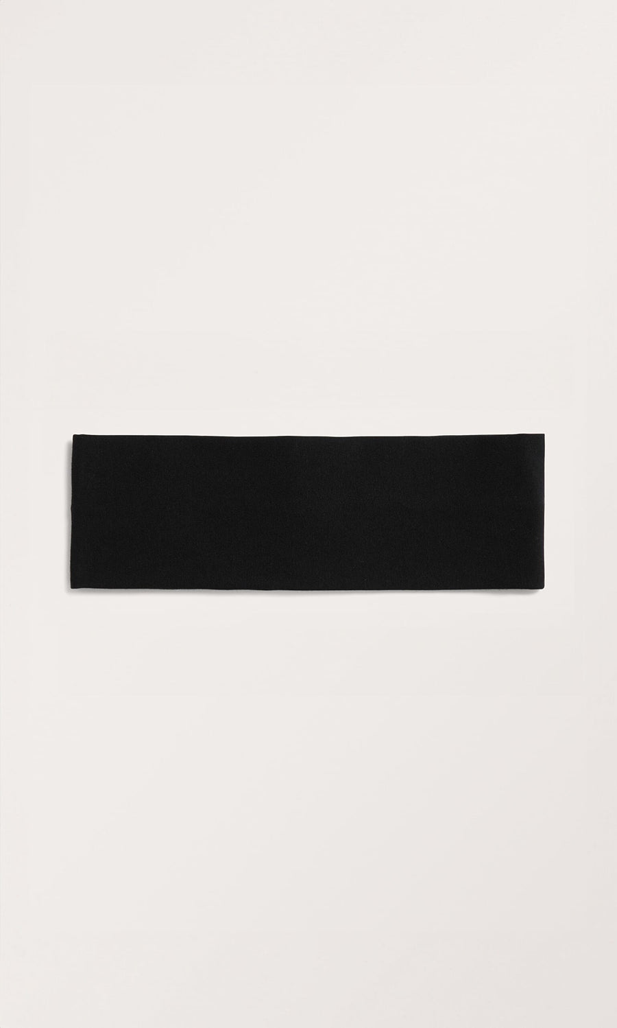 Plümo- Black Wide Headband displayed on a white background.