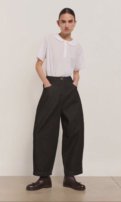 Black Barrel Pants