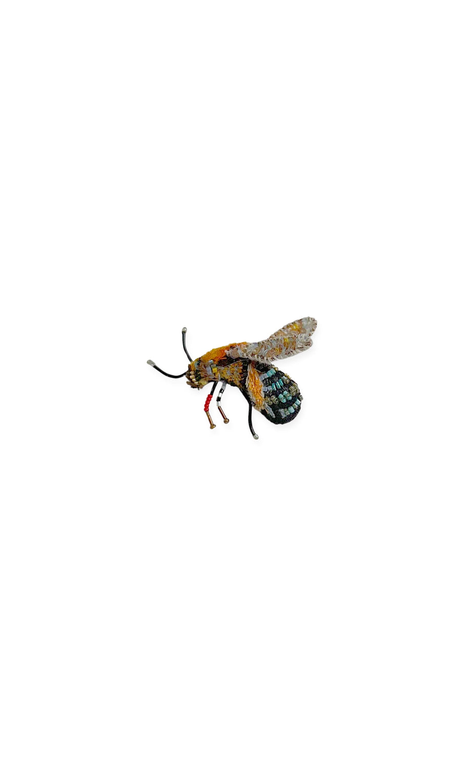 Plümo- A vibrant moth illustration, reminiscent of the Bee Brooch, is set against a crisp white background.