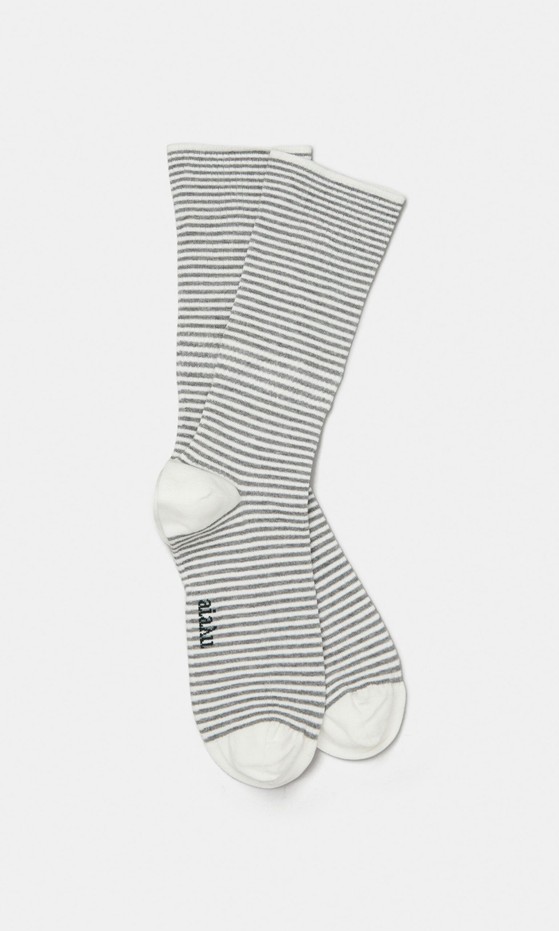 Grey Stripe Socks